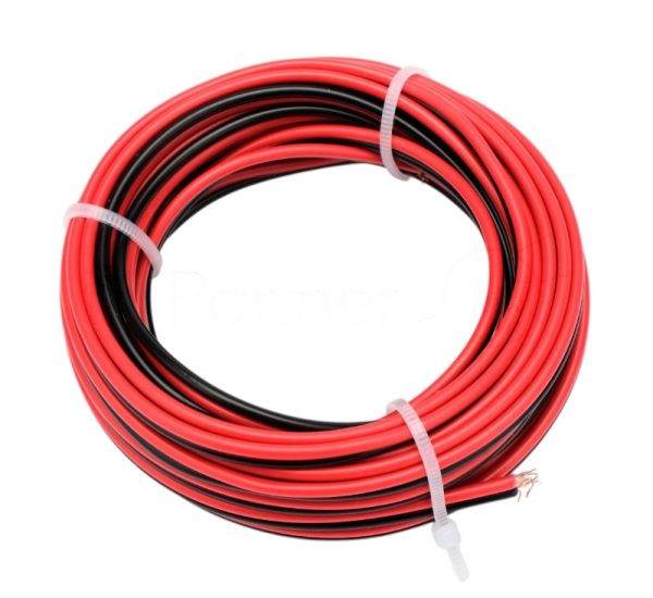 Акустический кабель Cablexpert CC-TC2Lx0,35-5M, 2x0.35мм2, 5м, черно-красный, пакет