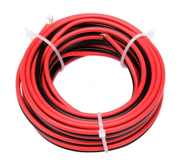Акустический кабель Cablexpert CC-TC2Lx0.75-5M, 2x0.75мм2, 5м, черно-красный, пакет