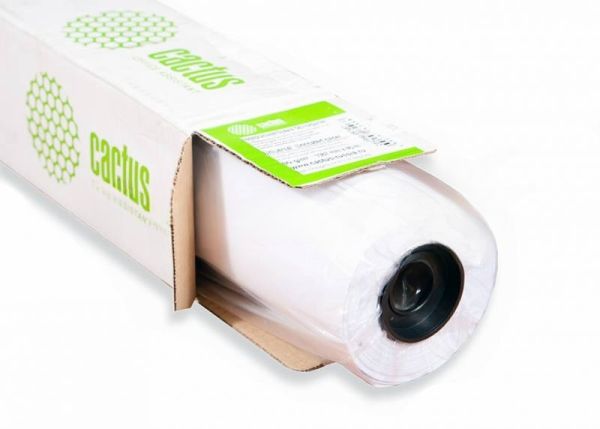 Бумага Cactus CS-PC140-106730 42"(A0+) 1067мм-30м/140г/м2/белый матовое универсальная (с покрытием) втулка:50.8мм (2")