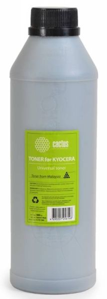 Тонер для копира Cactus CS-TKY-1000 черный (флакон 1000гр) Universal toner Kyocera