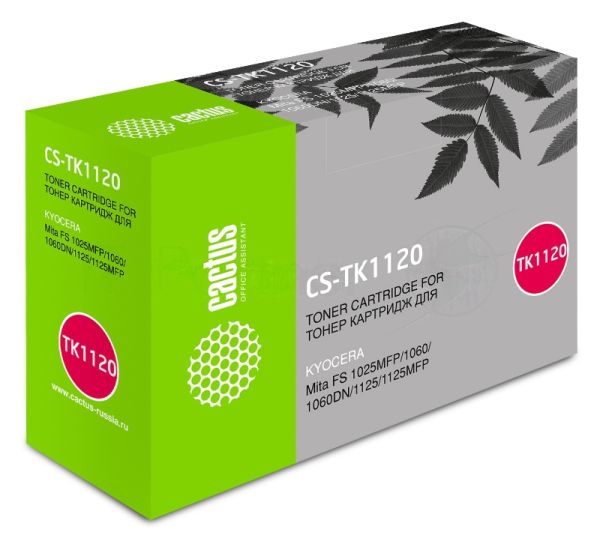 Картридж лазерный Cactus CS-TK1120BK черный (3000 стр.) для Kyocera Mita FS 1025MFP/1060/1060DN/1125/1125MFP