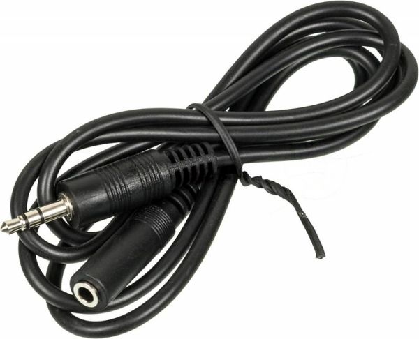 Кабель аудио Ningbo JAAC003-1 Jack 3.5 (m)/Jack 3.5 (f) 1м. черный