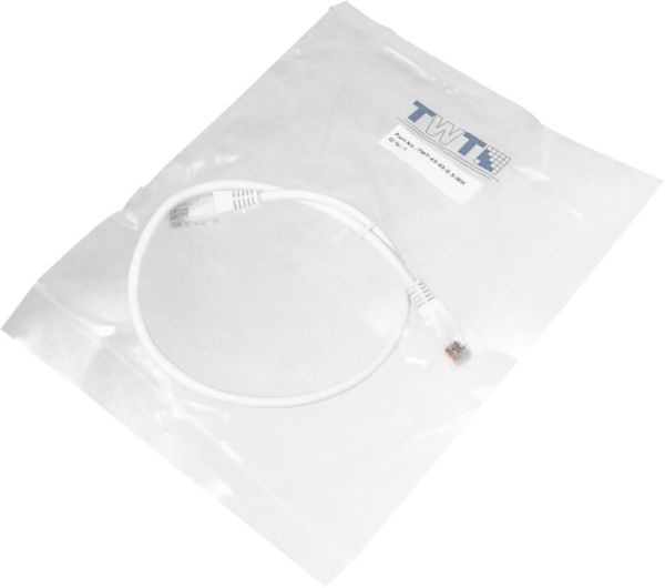 Патч-корд LANMASTER UTP TWT-45-45-0.5-WH вилка RJ-45-вилка RJ-45 cat.5е 0.5м белый ПВХ