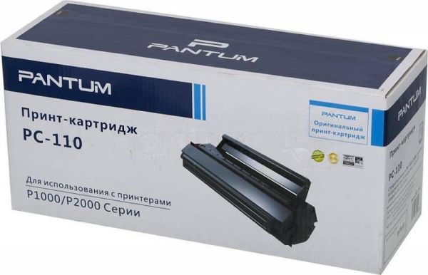 Картридж лазерный Pantum PC-110 черный для Pantum P1000/P2000/P2050/5000/5005/6000/6005 (1500 стр.)