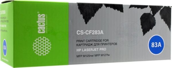 Картридж лазерный Cactus CS-CF283A черный (1500 стр.) для HP LaserJet Pro MFP M125nw, MFP M127fw