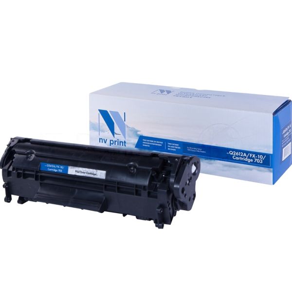 Картридж лазерный NVPrint совместимый HP Q2612A/FX-10/Can703 для HP LJ 1010/1015/1022 Canon L100/M4010/(2000k)
