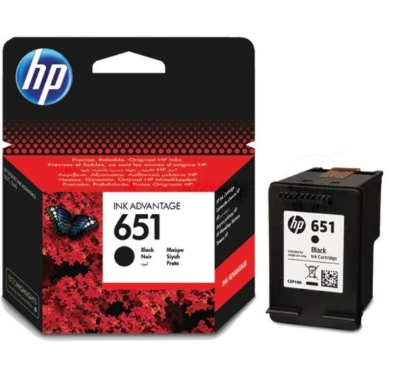 Картридж струйный HP 651 C2P10AE черный для HP DJ IA5575e (600 стр.)