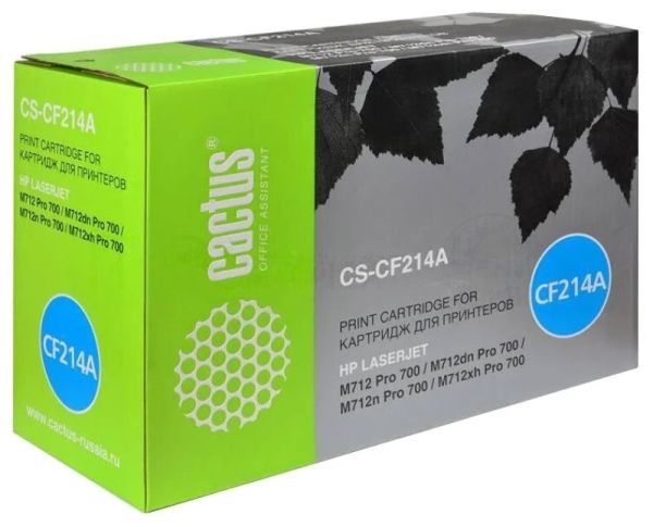 Картридж лазерный Cactus CS-CF214A черный (10000 стр.) для HP LaserJet 700 MFP M712