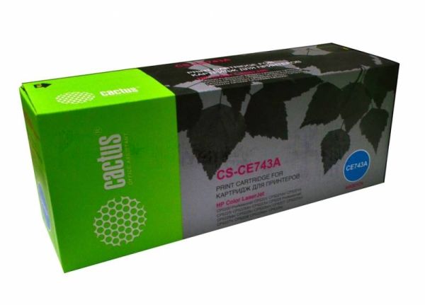Картридж лазерный Cactus CS-CE743A пурпурный (7300 стр.) для HP CLJ CP5220/CP5221/CP5223/CP5225/CP5227/CP5229