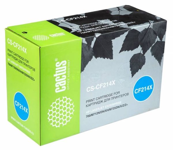 Картридж лазерный Cactus CS-CF214X черный (17500 стр.) для HP LaserJet 700/M712