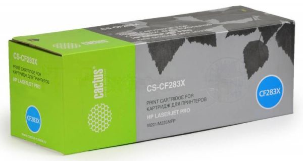 Картридж лазерный Cactus CF283X (CS-CF283X) черный (2200 стр.) для принтеров HP LaserJet Pro M225dn/M201/M202