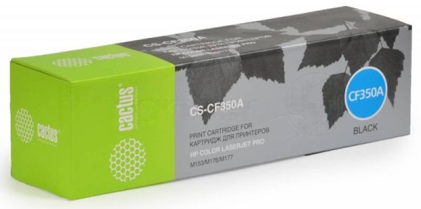 Картридж лазерный Cactus CS-CF350A черный (1300 стр.) для HP M176/M177