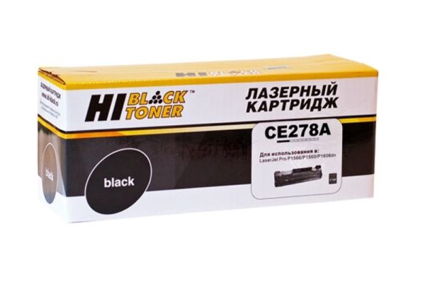 Картридж CE278A Hi-Black для LJ Pro P1566/P1560/P1606dn Black c чипом