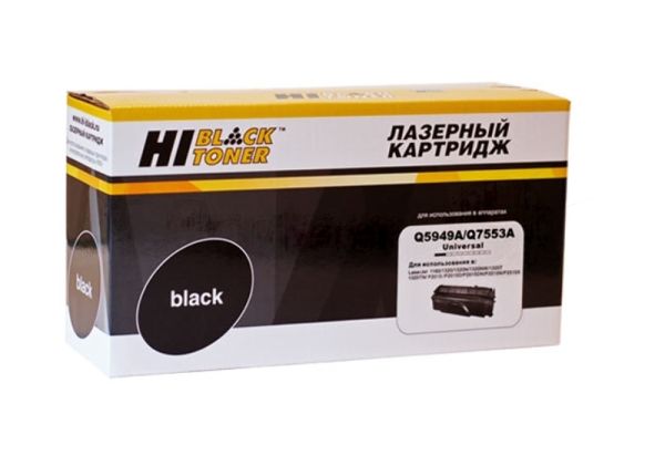 Картридж Hi-Black Q5949A/Q7553A для LJ 1160/1320/P2015 универсальный с чипом, 3500 стр.