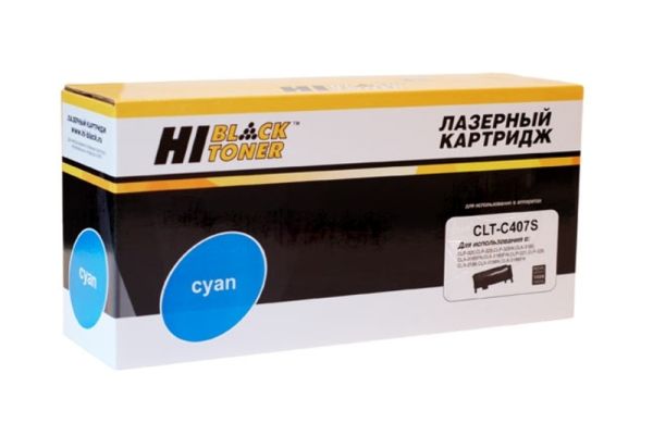 Расходные материалы Hi-Black CLT-C407S(CLP320/325C) Картридж для Samsung CLP320/320N/CLX-3185/3185N/FN C с чипом