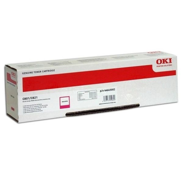 Картридж лазерный Oki C801/821 пурпурный 7.3K