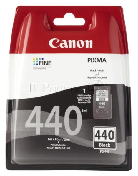 Картридж струйный Canon PG-440 5219B001 черный для Canon MG2140/3140