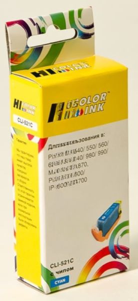 Картридж Canon PIXMA iP3600/iP4600/MP540 (Hi-black) new, CLI-521, C