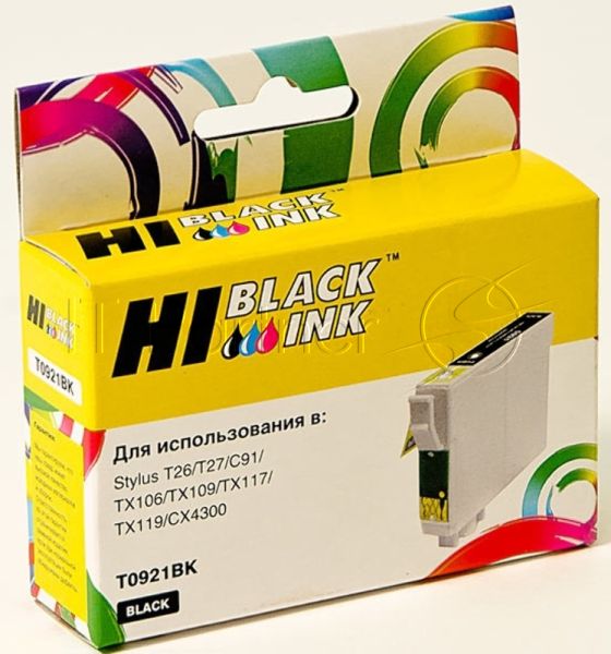 Картридж Epson Stylus C91/CX4300/T26/TX106/109 (Hi-Black) new, T09214A10/C13T10814A10, BK