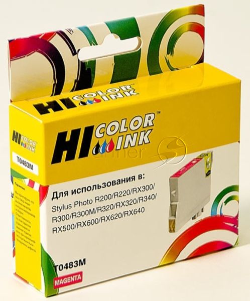 Картридж Epson Stylus Photo R200/R300/RX500/RX600 (Hi-black) new, C13T04834010, M