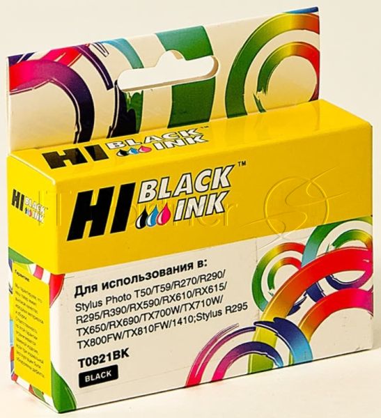Картридж Epson Stylus R270/295/390/RX590/T50 (Hi-black) new, T08214A/C13T11214A10, BK