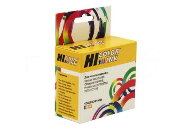 Картридж HP DJ 5443/4163, №136 (Hi-Black) C9361HE, Color