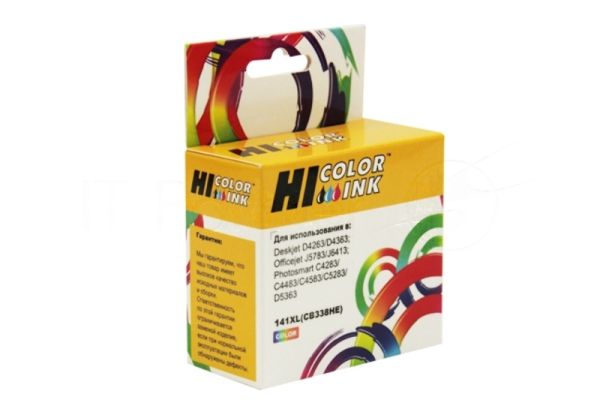 Картридж HP PS C4283/C5283/D5363/J5783/J6413/D4263, №141XL (Hi-Black) CB338HE, Color