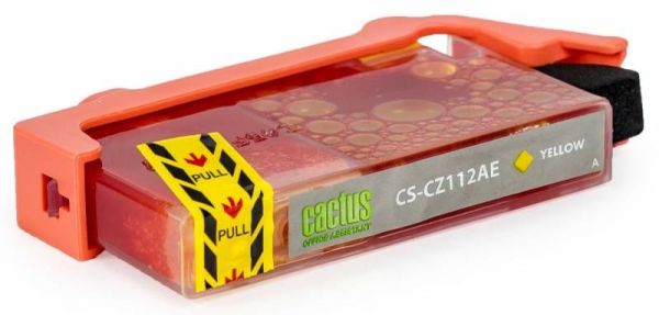 Картридж струйный Cactus CS-CZ112AE №655 желтый (14,6 мл) для HP DJ IA 3525/5525/4515/4525