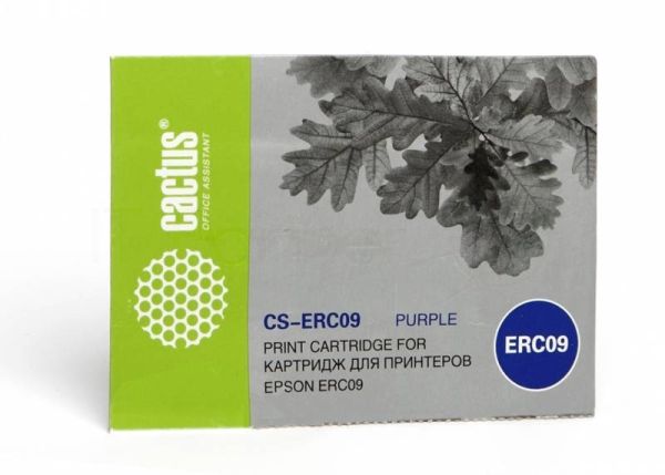 Картридж матричный Cactus CS-ERC09 пурпурный 4 мм, 0.21 м для Epson ERC09