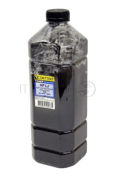 Тонер Content - для HP LJ Универсальный 1010/1200/1160/4000/5000 (Content), 1кг, канистра