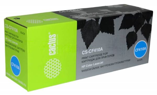 Картридж лазерный Cactus CS-CF410A черный (2300 стр.) для HP LJ M452DW/DN/NW, M477FDW/M477FDN/M477FNW