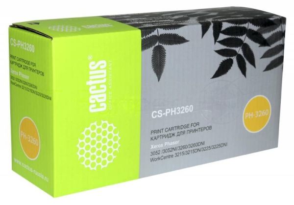 Картридж лазерный Cactus CS-PH3260 (106R02778) черный (3000 стр.) для Xerox Phaser 3052/3260/WC 3215/3225