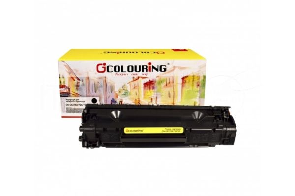Картридж лазерный Colouring CG-CE278X/726/728 черный (2500 стр) для принтеров HP LJ Pro P1560/P1566/P1600/P1606dn/M1536 Canon i-Sensys MF4410/4420/4430/4450/4550d/4570d/4580dn/4870dn/D520/LBP-6200D