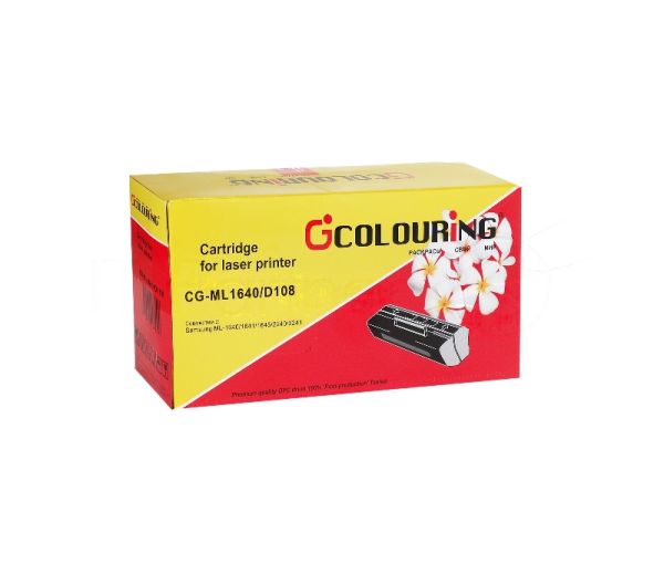Картридж лазерный Colouring CG-MLT-D108S черный с чипом (1500 стр.) для принтеров Samsung ML-1640/1641/1645/2240/2241