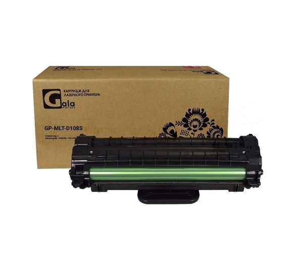Картридж лазерный GalaPrint GP-MLT-D108S черный с чипом (1500 стр) для Samsung ML-1640/1641/1645/2240/2241