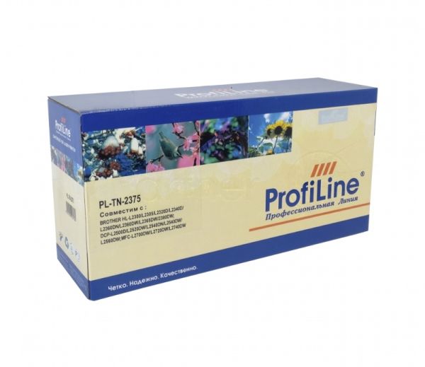 Картридж ProfiLine PL-TN-2375 для Brother DCP L2540DNR/L2560DWR/L2500DR/L2520DWR/MFC L2720DWR/L2700DWR/L2740DWR/L2700WR/HL L2365DWR/L2340DWR/L2360DNR/L2300DR 2600 копий