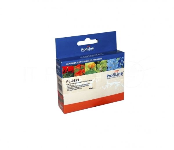 Картридж струйный ProfiLine PL-0821 для принтеров Epson StylusR270/R290/R295/R390/RX590/RX610/RX615/RX690/1410/TX700W/TX800FW/T50 Black водн