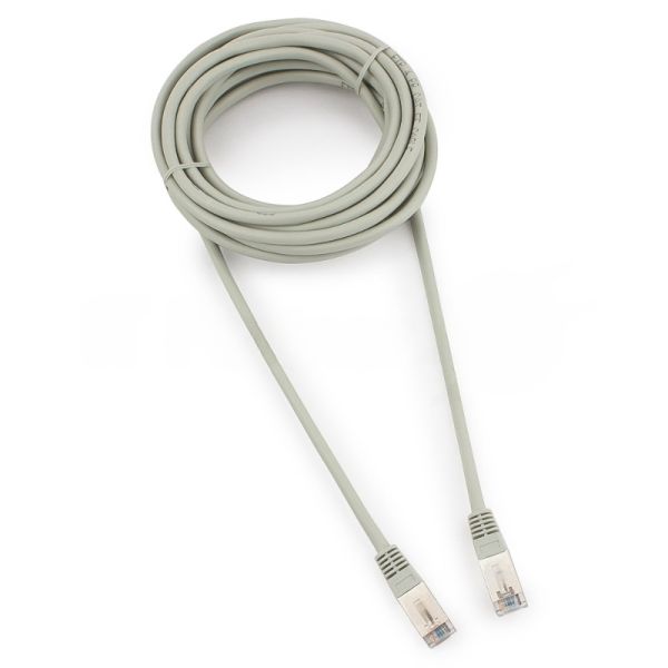Патч-корд FTP Cablexpert cat.5e, 5м, литой, многожильный серый