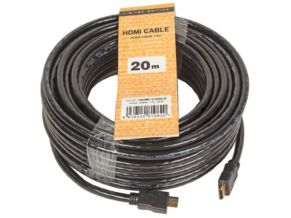 Кабель цифровой TV-COM HDMI19M to HDMI19M, V1.4+3D, 20m CG150S-20M