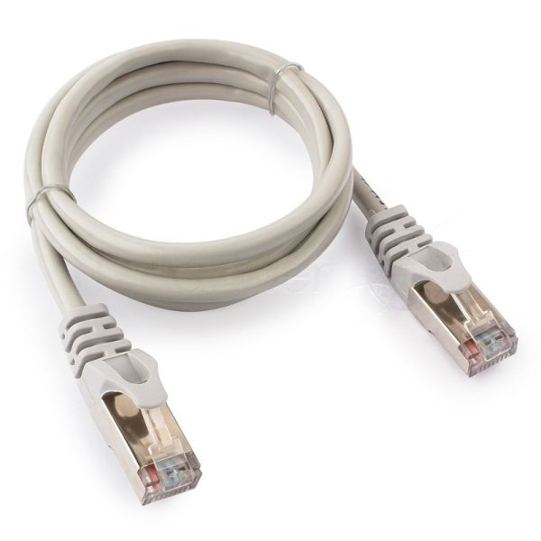 Патч-корд FTP Cablexpert cat.5e, 1м, литой, многожильный серый