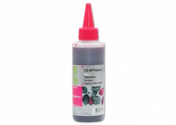 Чернила Cactus CS-EPT6643 пурпурный (100мл) Epson L100