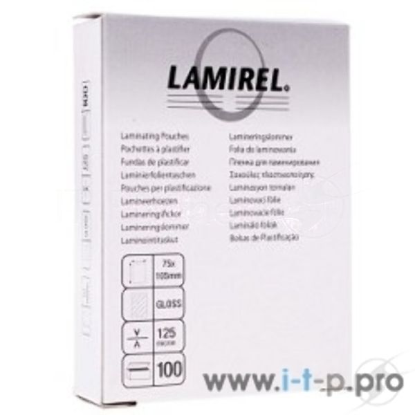 Пленка для ламинирования Lamirel LA-78663 (75х105 мм, 125 мкм, 100 шт.)