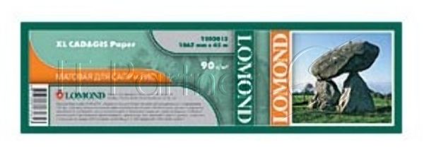 Бумага Lomond 1202011 24"(A1) 610мм-45м/90г/м2/белый матовое для струйной печати