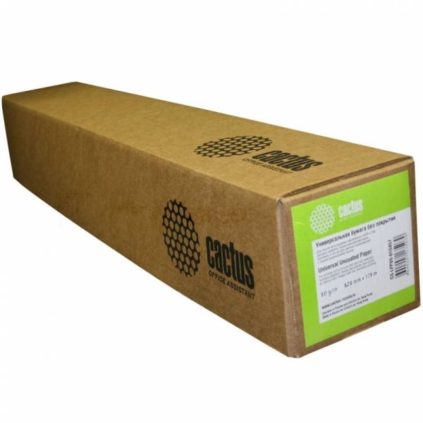 Бумага Cactus CS-LFP90-914457 36"(A0) 914мм-45.7м/90г/м2/белый CIE171% для струйной печати втулка:50.8мм (2") (упак.:1рул)