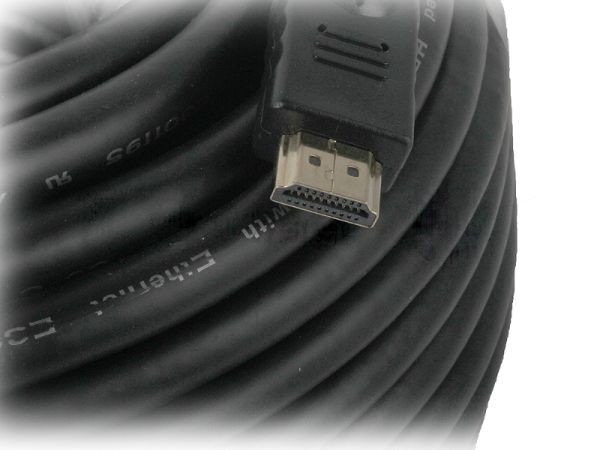 Кабель Cablexpert HDMI CC-HDMI4-30M, 19M/19M, v1.4, медь, позол.разъемы, экран, усилитель сигнала, 30м, черный, пакет