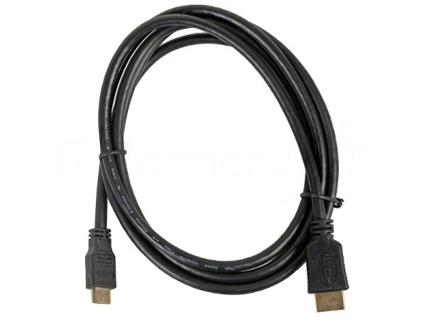 Кабель Cablexpert HDMI-mini HDMI CC-HDMI4C-6, 19M/19M, v2.0, медь, позол.разъемы, экран, 1.8м, черный, пакет