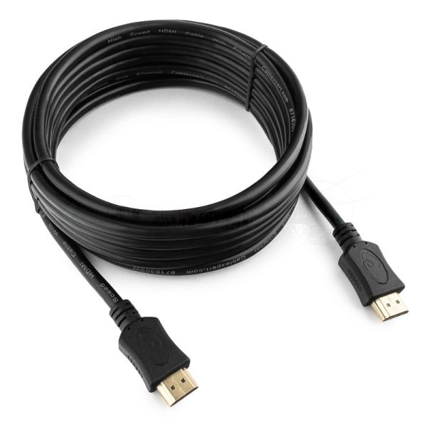 Кабель Cablexpert HDMI CC-HDMI4L-15, 19M/19M, v2.0, серия Light, позол.разъемы, экран, 4.5м, черный, пакет