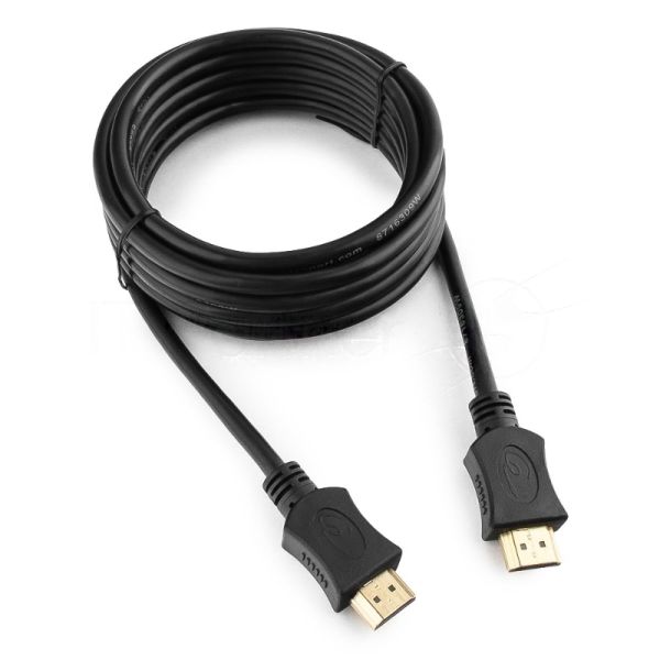 Кабель Cablexpert HDMI CC-HDMI4L-10, 19M/19M, v2.0, серия Light, позол.разъемы, экран, 3м, черный, пакет