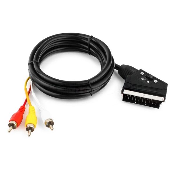 Кабель аудио/видео Gembird 1 x RCA x 3 (male)/1 x SCART (male), 1.8 м