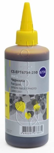 Чернила Cactus CS-EPT6734-250 желтый 250мл для Epson L800/L810/L850/L1800